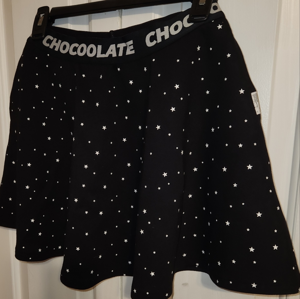 New Chocoolate mini swing skirt with pockets.